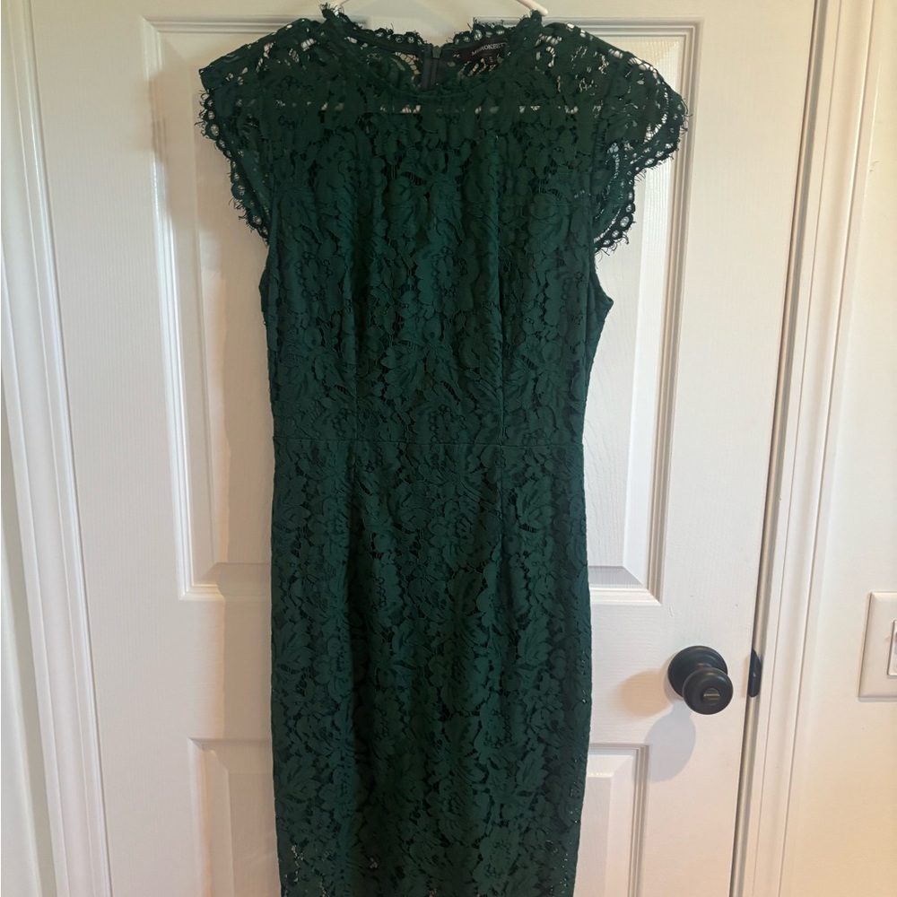 Elegant Green Lace Dress